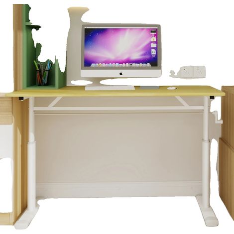 Escritorio de estudio ajustable, altura regulable, diseño multifuncional, madera + 60120cm (1/2)