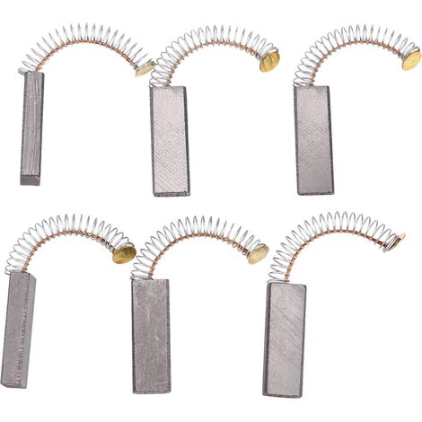 Lot de 6 balais électriques 32 mm x 11 mm x 6 mm pièces (1/5)