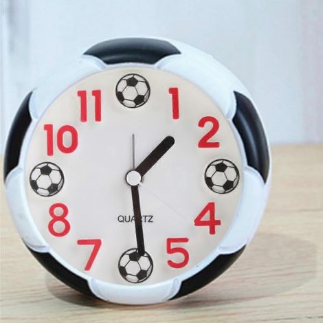 Réveil de bureau en forme de ballon de football, à poser sur la table de chevet (1/4)