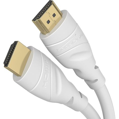 Câble HDMI 4K – 20m – blanc – pour PS5, Blu-ray, Xbox (1/5)