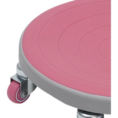Tapis de musculation abdominale à 6 roues Silent Core, rose (1/5)