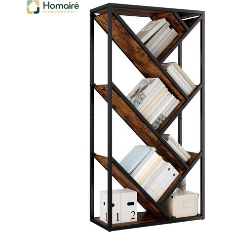 Bücherregal MDF schwarz 80 x 35 x 160 cm HOMAIRE (1/5)