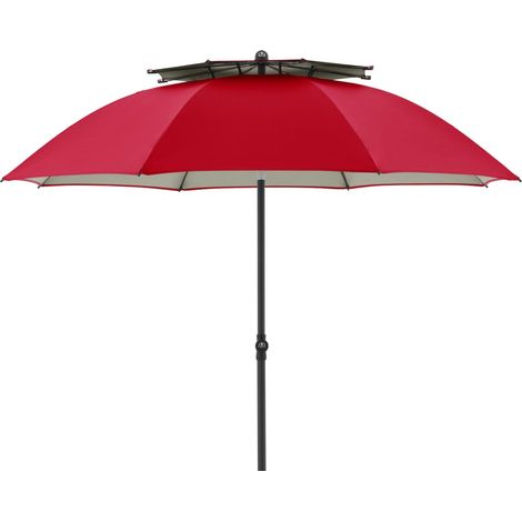 Doppler Windprofi 200 Manual ø 200 cm rund Sonnenschirm 3 Farben Strandschirm Balkonschirm 809 (1/2)