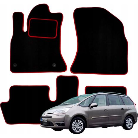 Tapis de sol en velours pour Citroën C4 Picasso I 2007-2013 version 5 places R