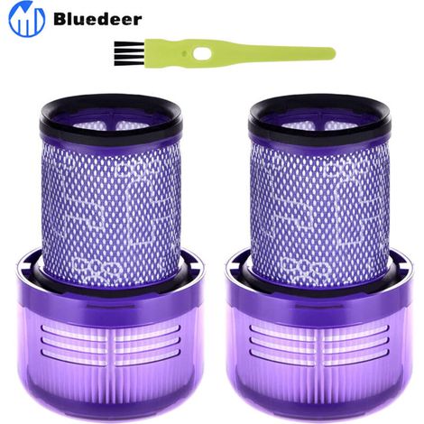 V12 Lot de 2 filtres pour Dyson V12 Detect Slim Absolute Extra Aspirateur Filtre de Remplacement pour Dyson V12 Slim Motorhead Complete Pièces de rechange Accessoires 971517-01 (1/5)