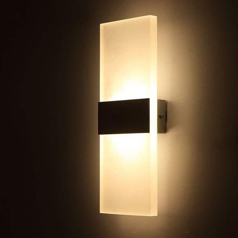 Applique murale LED lampe de chevet d'intérieur luminaires décoratifs modernes lumière chaude K 3000 (1/4)
