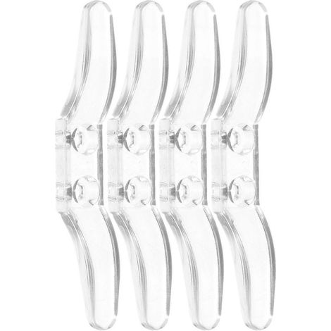 Crochets transparents pour rideaux enrouleurs, enrouleur de cordon pour stores (lot de 8) jkw (1/5)