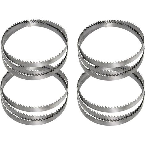 Set of 4 Band Saw Blades 1400 x 8 x 0.5 mm, 6 Teeth/25 mm (1/5)