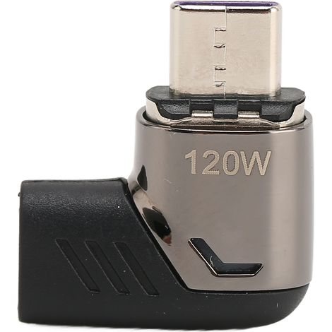 Adaptateur magnétique USB-C avec témoin lumineux, charge rapide PD 120 W, transfert de données 480 Mbit/s, compatible Thunderbolt 3, MacBook Pro/Air (1/5)