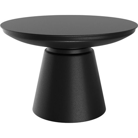 Mesa de centro redonda de metal negro D60 cm - Gomez