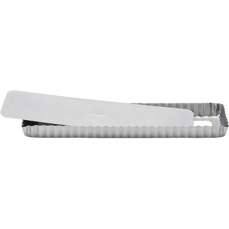 Patisse Moule à tarte rectangulaire argent 35 x 11 cm