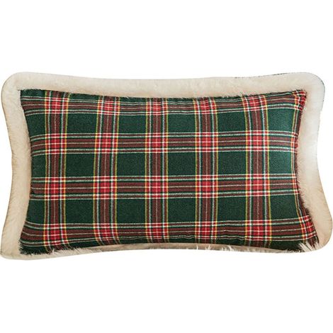 Housse De Coussin - 30x50 Cm - Polyester - Motif De Noël Brodé - Pour Canapé Ou Lit - 1 Pièce (1/5)