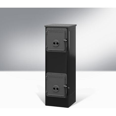 Dauerbrandofen KERPENII 5,5kW H881xB288xT288mm, schwarz
