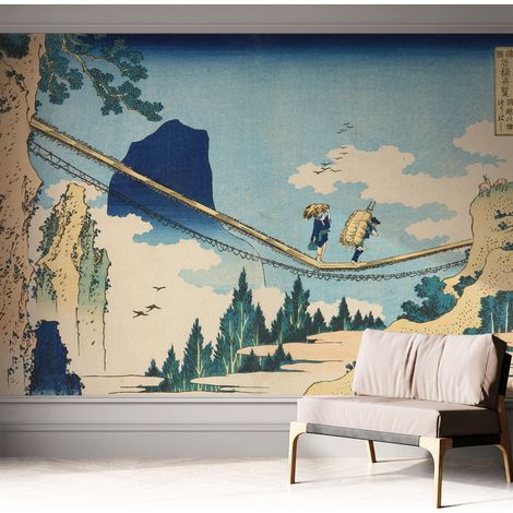 Carta da parati autoadesiva - fotomurale - decorazione parete - stile elegante - decorazione casa - Ponte di montagna 312x219 cm (1/5)