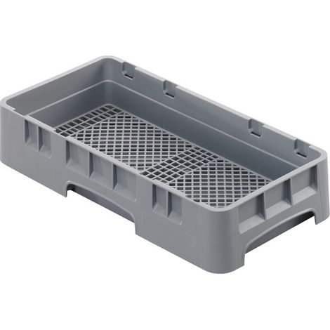Casier à couvert - Demi-casier - 50 x 25 x 10.1 cm - Gris Clair - Lot de 6 - Cambro