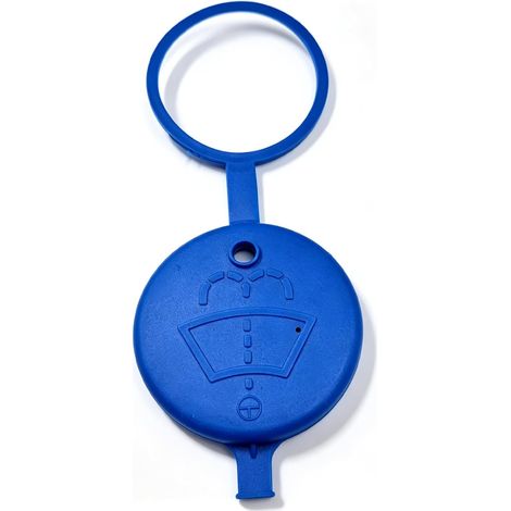 Bouchon Lave Glace, Bouchon Bocal Réservoir Lave Glace,Bouchon de Reservoir Lave Glace, Bouchon de Rechange pour Réservoir pour Peugeot 106 206 207 406 5008 (Bleu) (1/5)