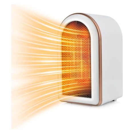 VURAHOME - Chauffage d'espace électrique, Chauffage en céramique PTC 1200 W avec Thermostat, radiateurs soufflants pour la Maison à Faible consommation d'énergie, Protection Contre Le basculement (1/5)