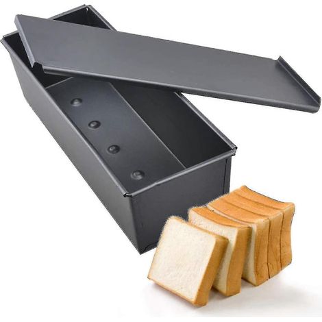 Teglia per pane con coperchio / teglia per torte, toast e pane / stampo antiaderente per pane con coperchio, 30,5 x 10 x 7,6 cm (Hong Kong) (1/3)
