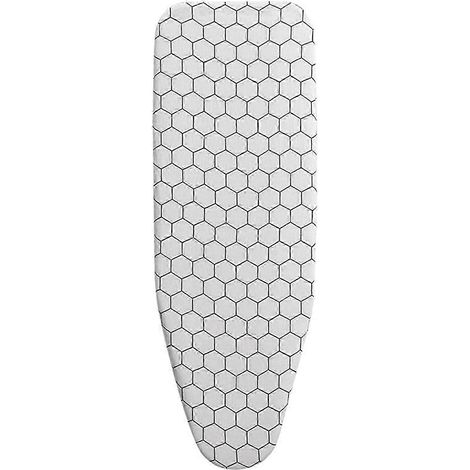 Housse de table à repasser à cordon 11034cm, confortable et universelle en coton, résistante aux taches, épaisse et protectrice contre les brûlures, structure alvéolée (1/5)