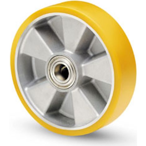 AVO 18A 125X30 F 15 RUOTA TRANSPALLET RIVESTIMENTO POLIURETANO NUCLEO ALLUMINIO