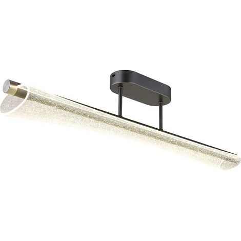 Deckenleuchte Deckenlampe Wohnzimmerlampe anthrazit matt Acryl Luftblasen LED L 81 cm (1/5)