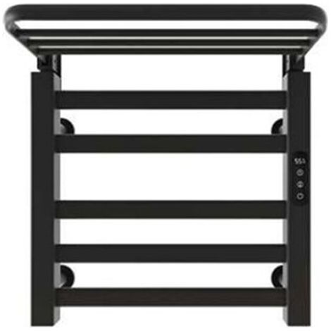 Scaldasalviette elettrico, display digitale LCD per la visualizzazione della temperatura, asta riscaldante a temperatura costante, R335 - Nero (1/4)