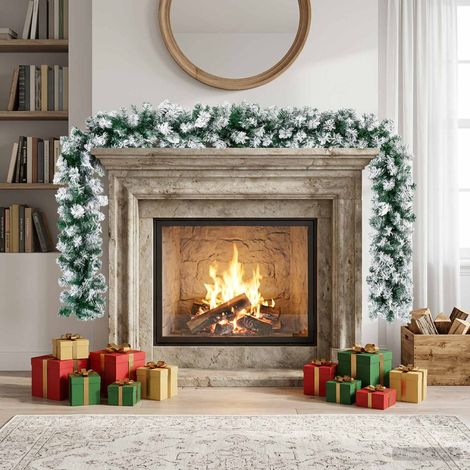 vidaXL Guirnalda de Navidad Blanco 270 cm PVC (1/5)