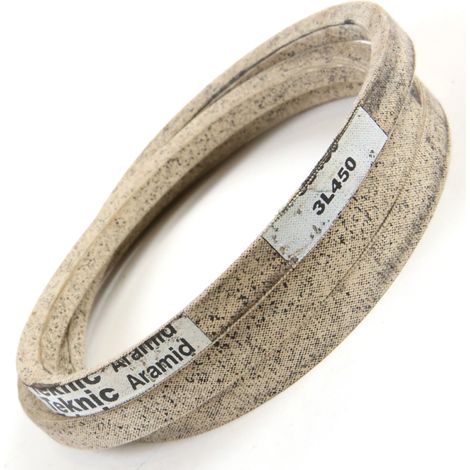Courroie tondeuse Tiger Belts 3L450 kevlar trapézoïdale  9,5 x 1143 mm