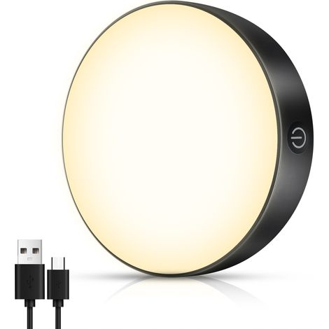 Lámpara LED para muebles bajo armarios de cocina y baño SLL10 3000K, color negro magnético (1/5)