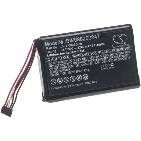 vhbw batteria sostituisce Garmin 361-00035-09, 351-00035-09, 010-11828-40 per collare per cani, dog trainer (1200mAh, 3,7V, Li-Ion) (1/2)