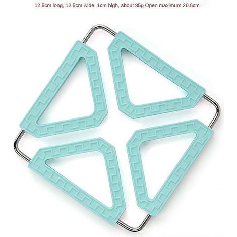 HONORNIC - Accessoires de cuisine : sets de table extensibles en silicone résistant à la chaleur (lot de 2)