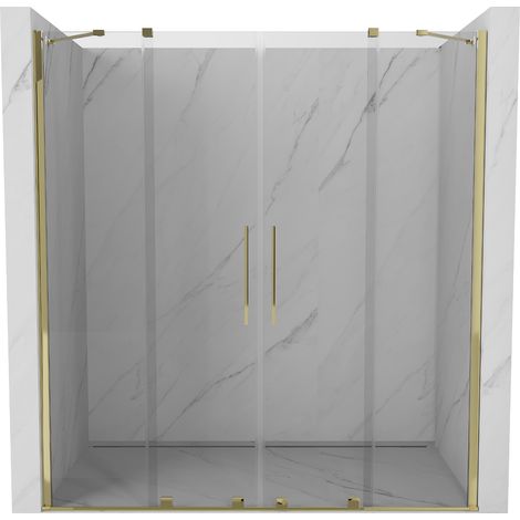 Mexen Velar Duo porte de douche coulissante 180 cm, transparent, doré - 871-180-000-02-50 (1/5)