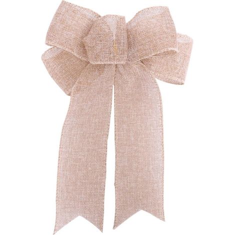 Bow - Christmas Tree Topper - For Wreaths And Holiday Decorations - 24 X 19 Cm - Flocking Cloth - Multicolor - 1 Piece (1/5)
