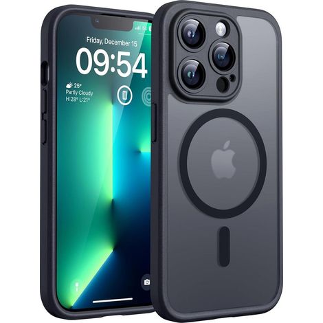 iPhone 13 Pro Hülle MagSafe, Stoßfest, Kameraschutz, Schwarz (1/5)