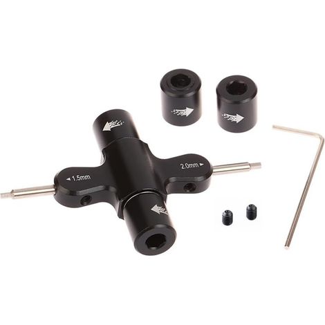 Clé M3 M5, clé à écrou 1,5 2,0 mm, tournevis hexagonal, outil de support de moteur d'hélice à dégagement rapide pour drones RC quadricoptères FPV, accessoires (1/5)