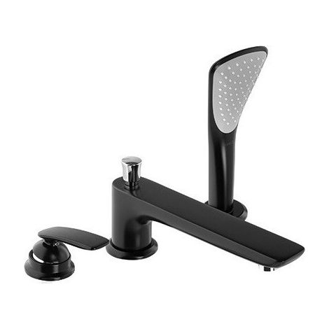 Balance 3 trou s bain-douche 200 mm chromée/noir