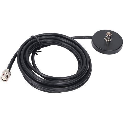 Connecteur magnétique BNC femelle-mâle avec câble coaxial RG58 de 5 m pour radio CB portable et radio bidirectionnelle (appareil). (1/5)