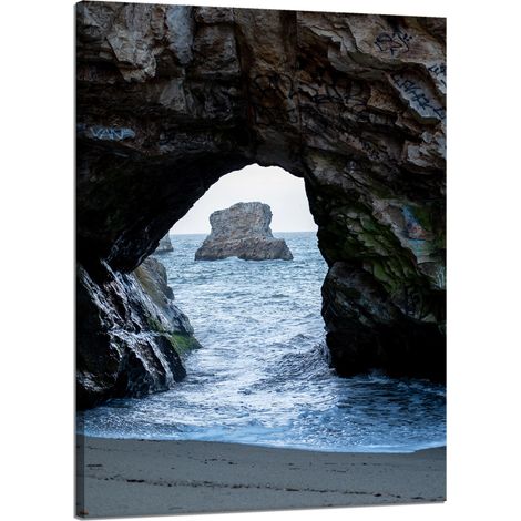 Leinwanddruck Natur Felsbogen Meer 50x70 cm