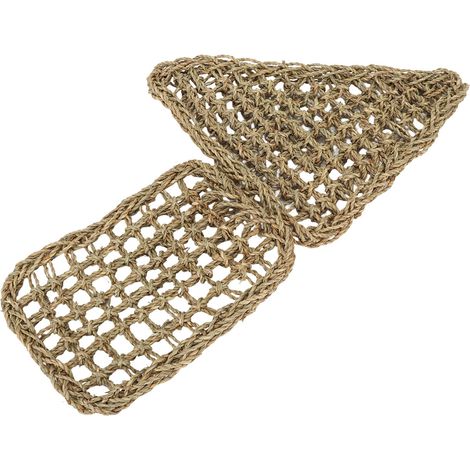 Hamac-lit en fibres d'herbe douces pour reptiles, lézards, dragons barbus et geckos, idéal pour grimper et escalader. (1/5)
