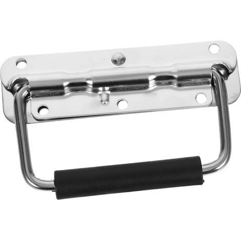 Robuster Werkzeugkastengriff aus Edelstahl, klappbar und mit einer korrosionsbeständigen Metallfeder ausgestattet. (1/5)