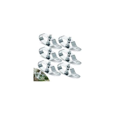 6 Pièces Tendeur Cable Tendeur Grillage Acier Galvanisé Tendeur Fil a Linge 95mm Tendeur Cloture pour Fil de Fer Grillage Cloture Grillage a Mouton Fil Barbelé Corde à Linge Cable INOX