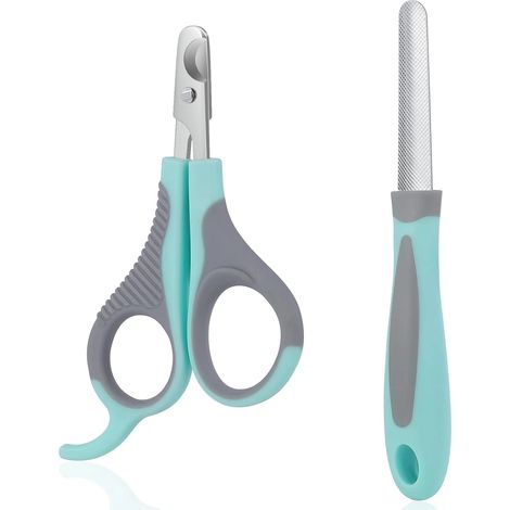 Coupe-ongles professionnel avec lime intégrée pour chats, chiens et petits animaux. Tondeuse sans danger pour chatons, chiots, chinchillas et petites races. (1/5)