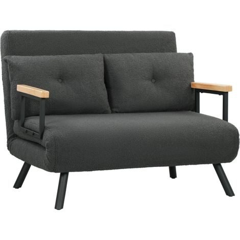 Pour studios et invités conversion facile banquette lit convertible dossier réglable 5 positions avec 2 coussins (1/5)
