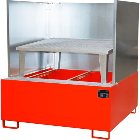 Bauer Südlohn Bac de récupération AWA 1000/SW, peint, rouge feu