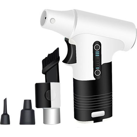 Ventilateur à jet d'air portable sans balais 120 000 tr/min, souffleur haute puissance, outil de nettoyage de clavier avec interface de chargement USB-C (1/5)