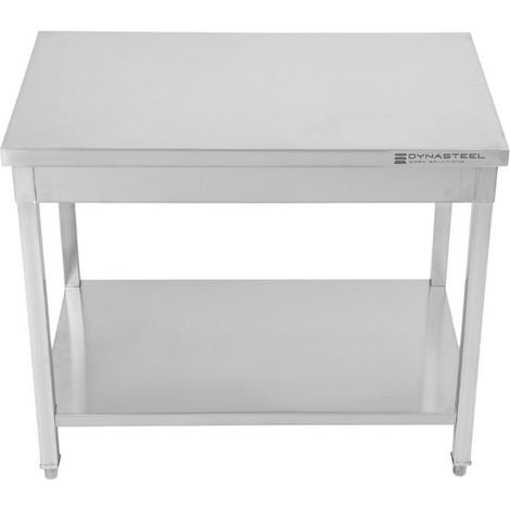 Table Inox Centrale avec Etagère - 1600 x 600 mm (1/5)