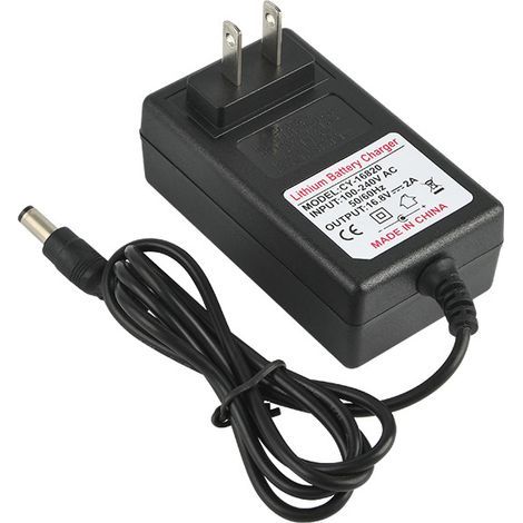 AC 100-240V DC 21V 2A Safe Charging Power Adapter for Lithium-ion Battery EU Plug Replacement