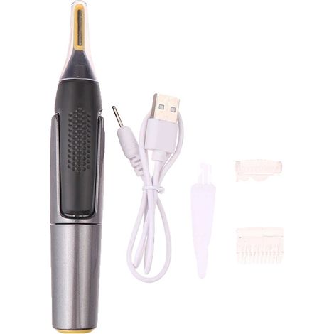 Recortadora de vello nasal, ligera, resistente al agua y recargable. (1/2)