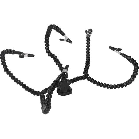 Station de soudage avec bras flexibles pour circuits imprimés, 5 broches, noire (1/5)