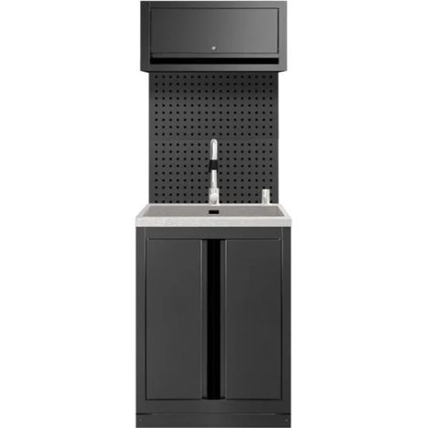 JBM Set modulare con lavello SERIE596 - Nero